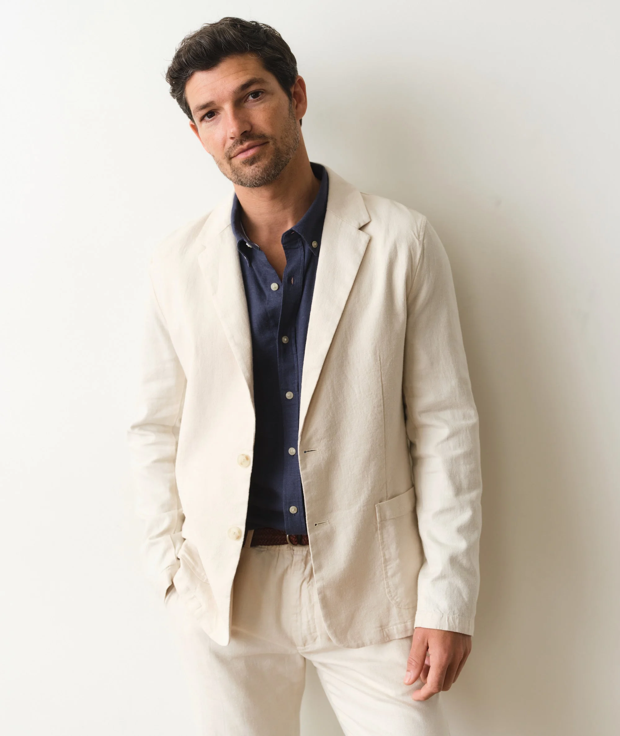 Marine Layer Natural hemp blazer